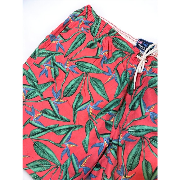 Charleston Threads Pink Bird of Paradise Swim Trunks XL - Picture 9 of 9